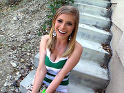 Sey hottie Penny Pax teasing outdoor