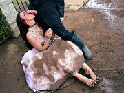 Tiffany Tyler sucks his large cock in the park