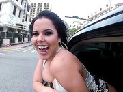 Diamond Kitty and Phoenix Marie having fun in the limo